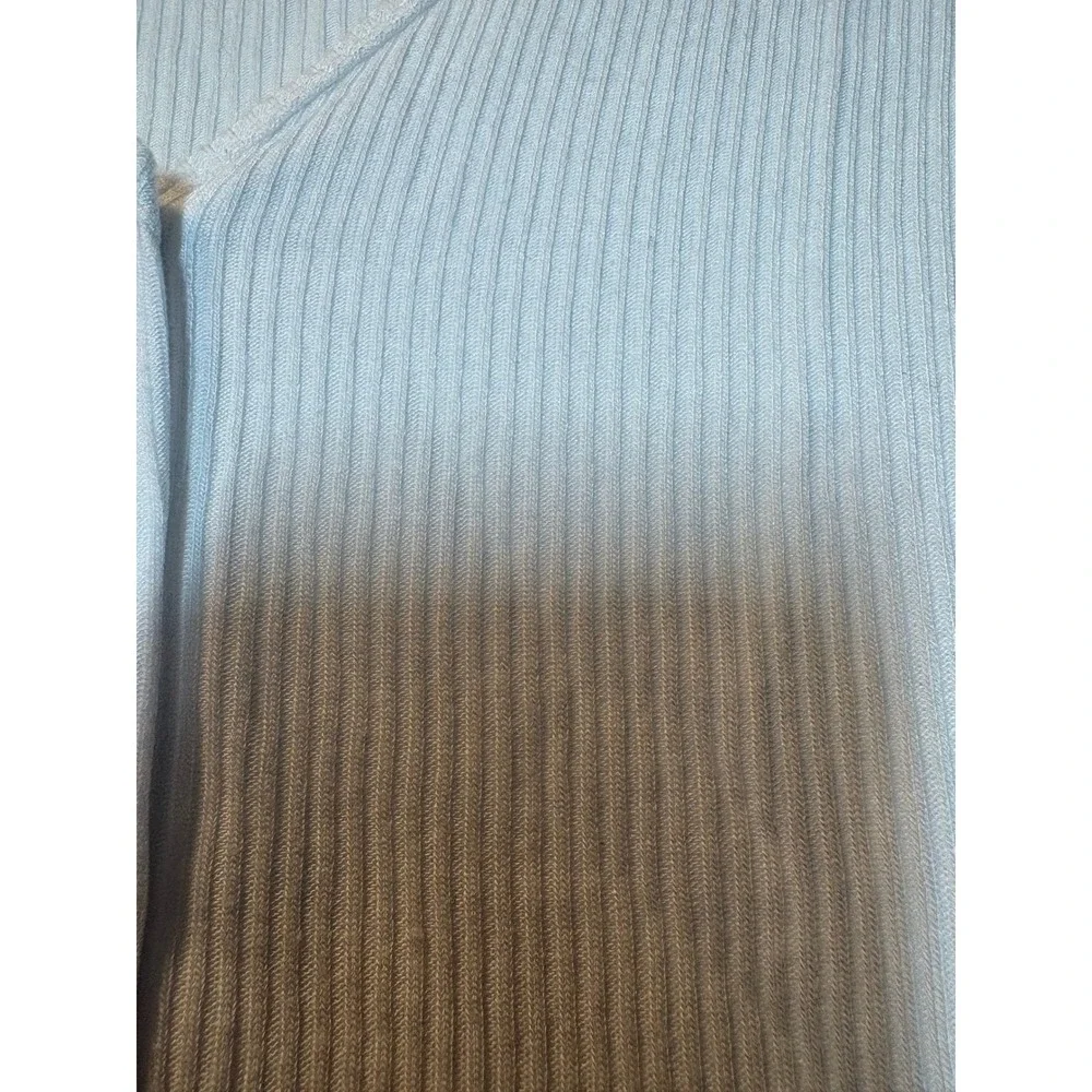 Alo Yoga White Ribbed Cropped Whisper Cardigan - XS